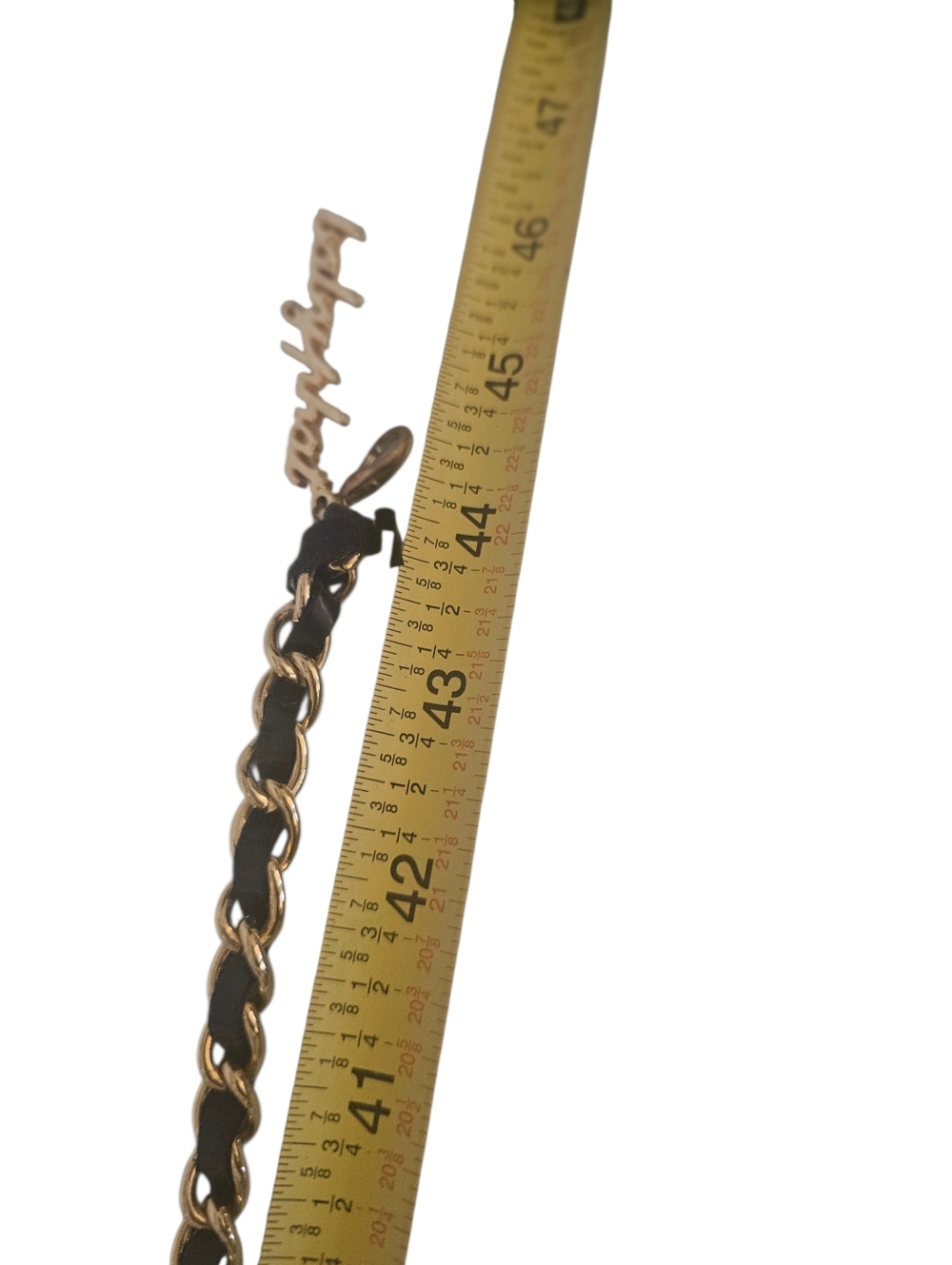 VINTAGE Baby Phat Y2K Gold Charm Chain Belt - McBling Aesthetic - Picture 10 of 13